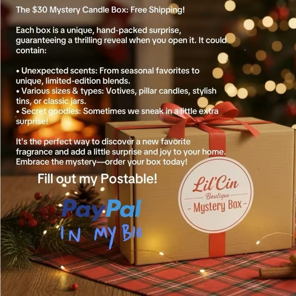 Lil' Cin Boutique Mystery Candle Box
